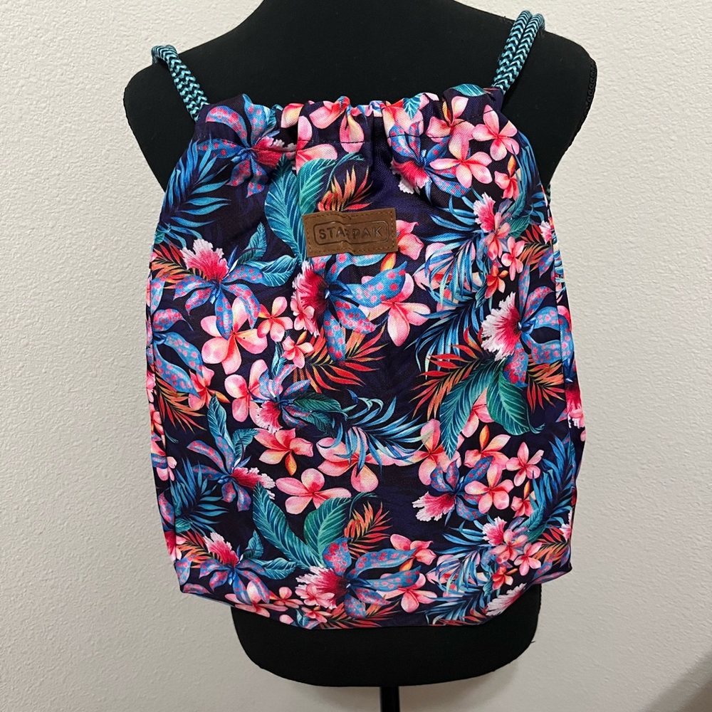 Backpack flower print